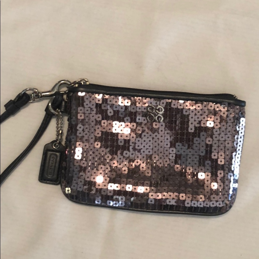 Coach mini-wristlet